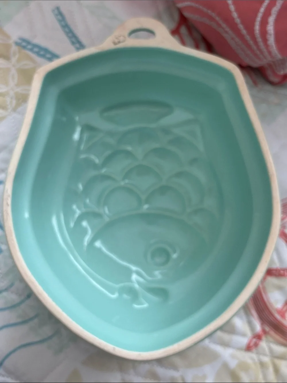 Pier 1 Seafoam Green Fish Mold Wall Hanging
